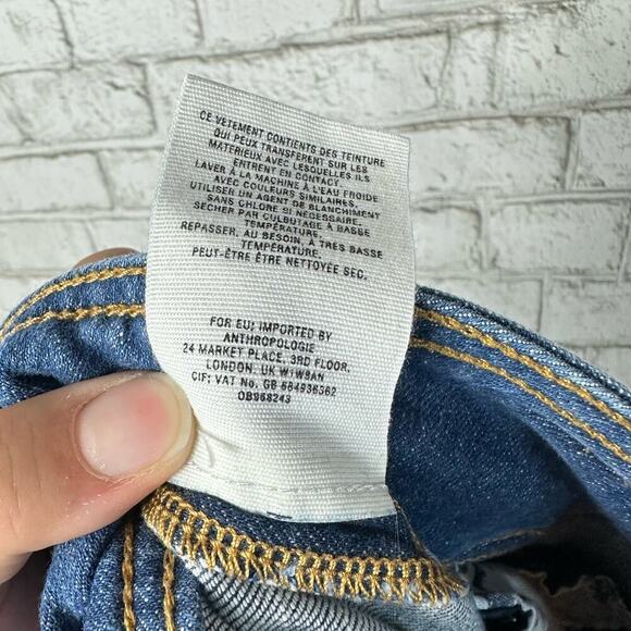 Anthropologie Pilcro and the Letterpress Jeans Crop Flare Denim Pants Blue 30 - Picture 7 of 8